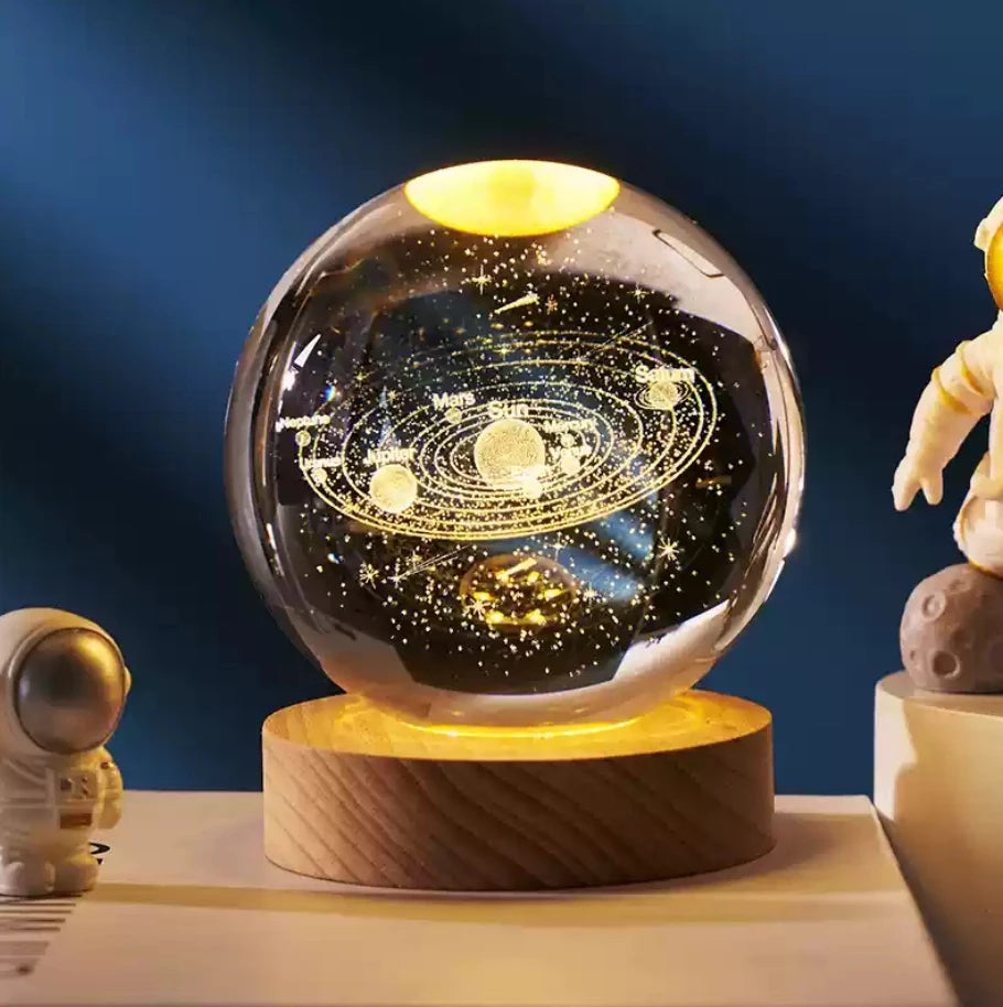 Infinite Galaxy 3D Crystal Sphere