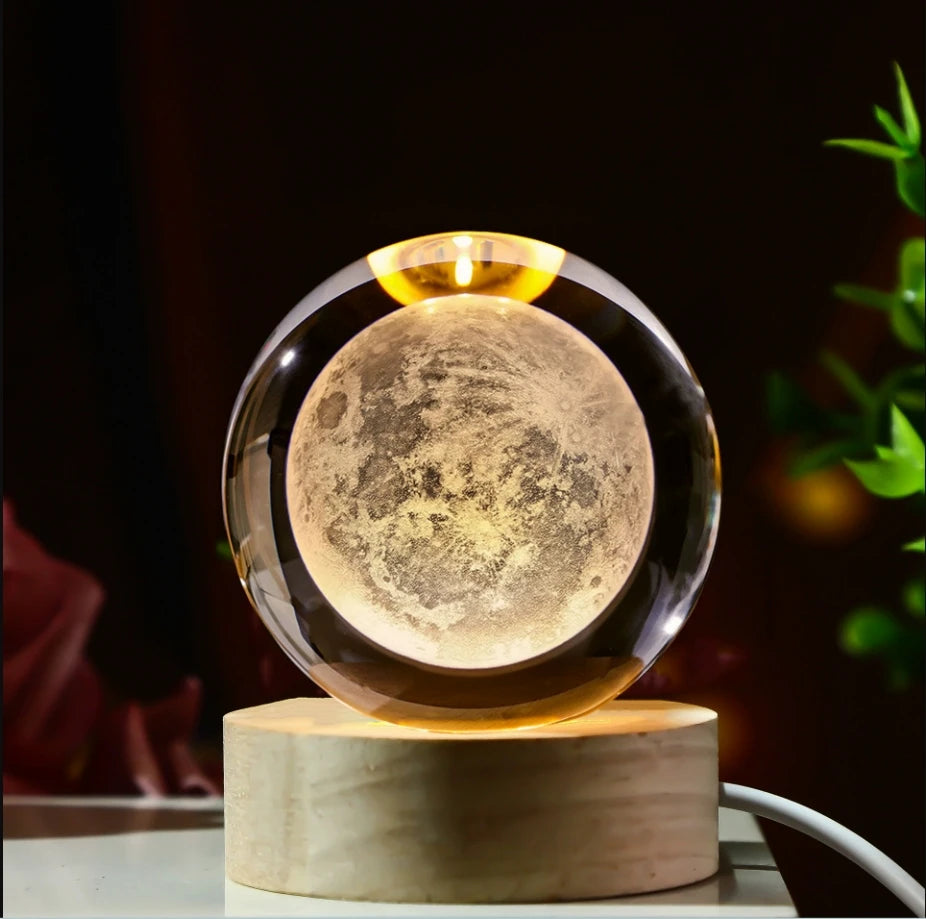 Infinite Galaxy 3D Crystal Sphere
