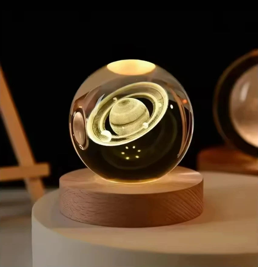 Infinite Galaxy 3D Crystal Sphere